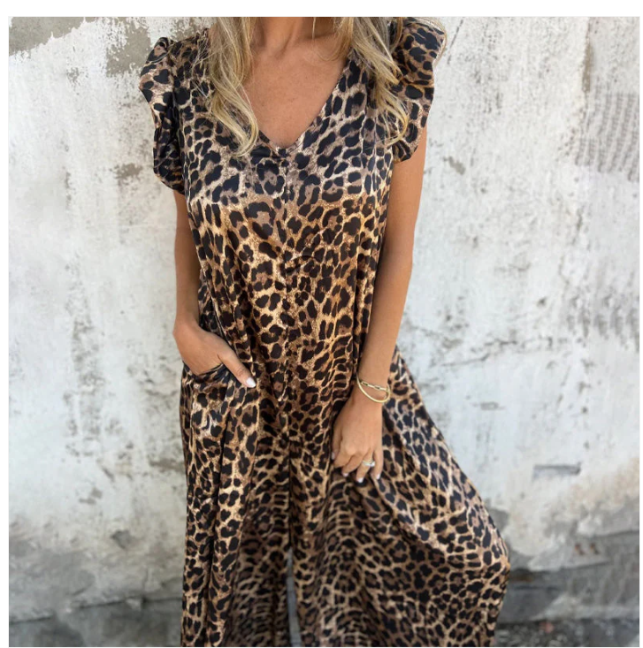 Vestido de Mujer con Escote en V